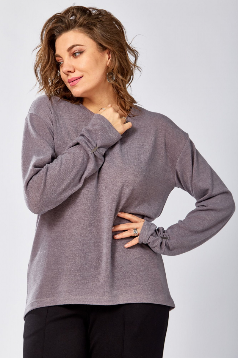 Джемперы BegiModa 4154 фиолетовый-пепел