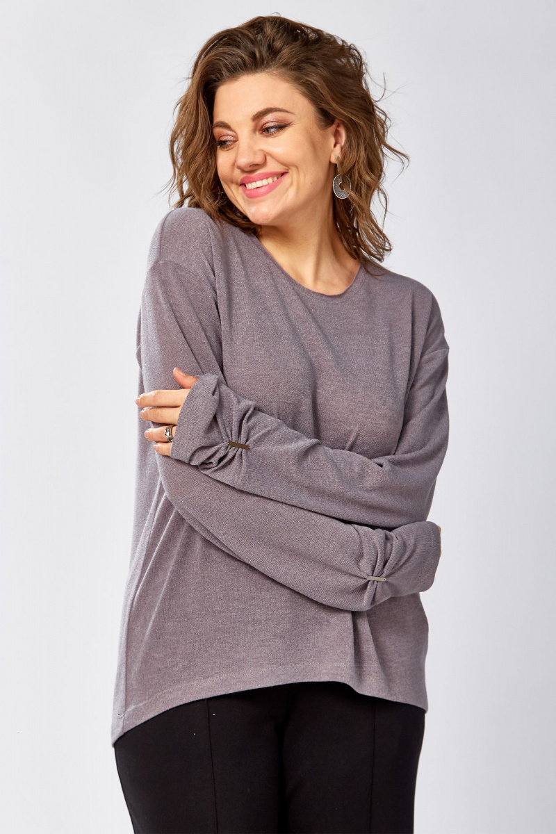 Джемперы BegiModa 4154 фиолетовый-пепел