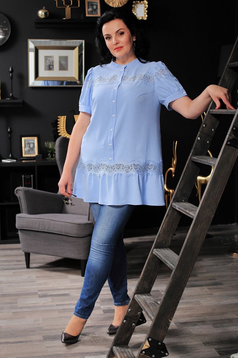 Туники MadameRita 5132 голубой