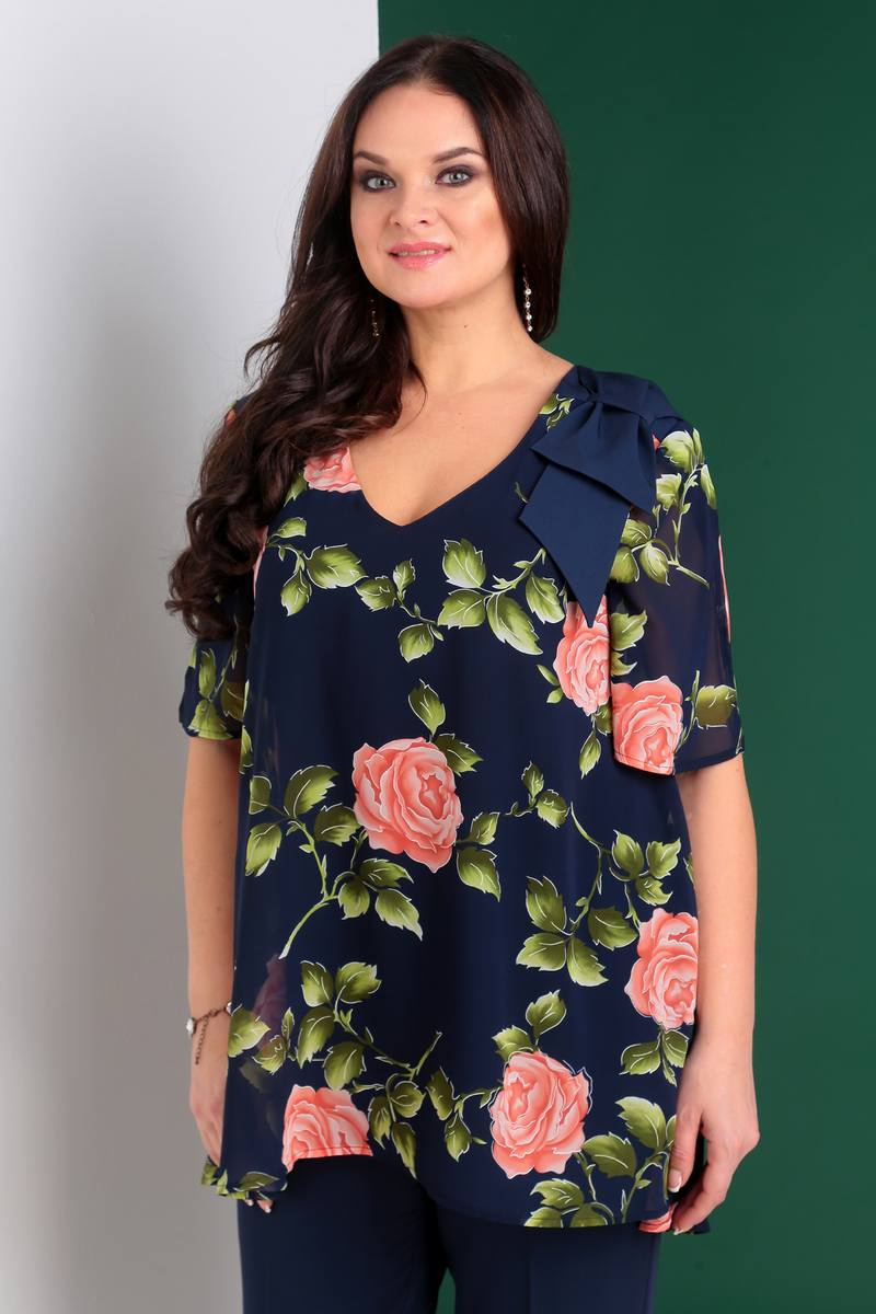 Брючный комплект Liona Style 673 синий