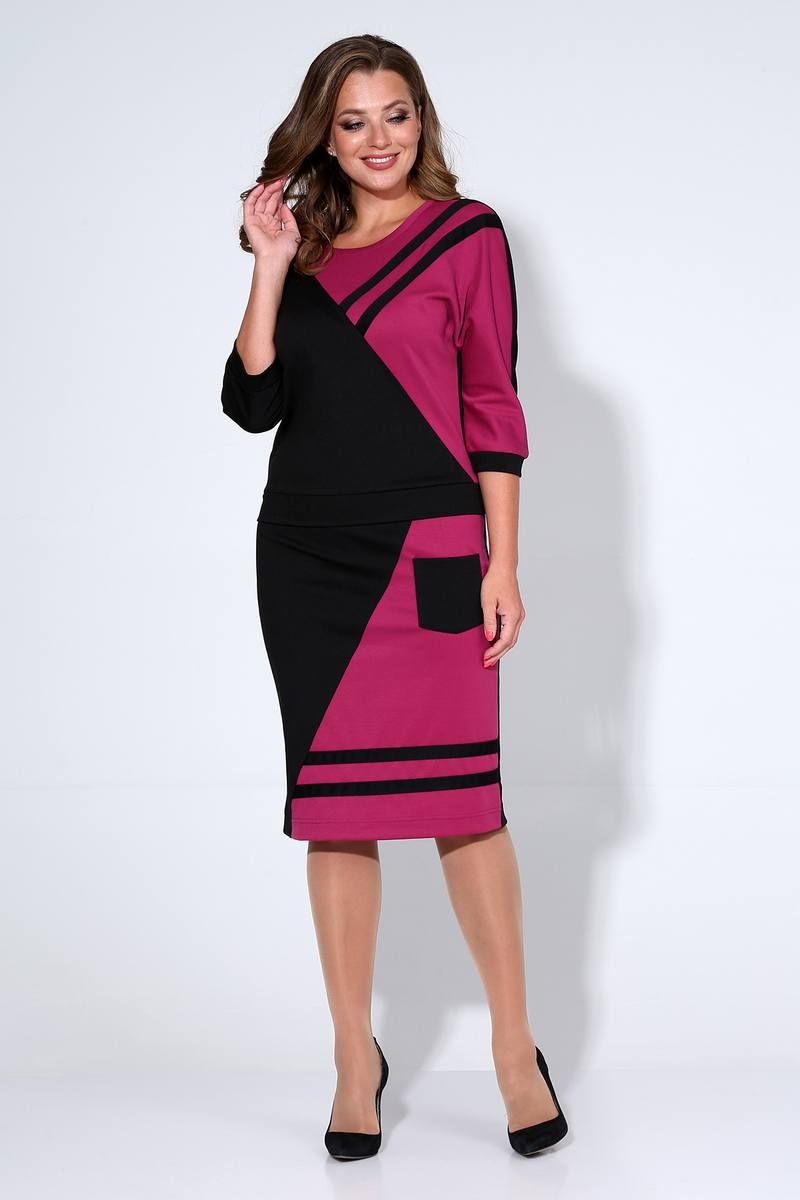 Платья Liona Style 806 фуксия