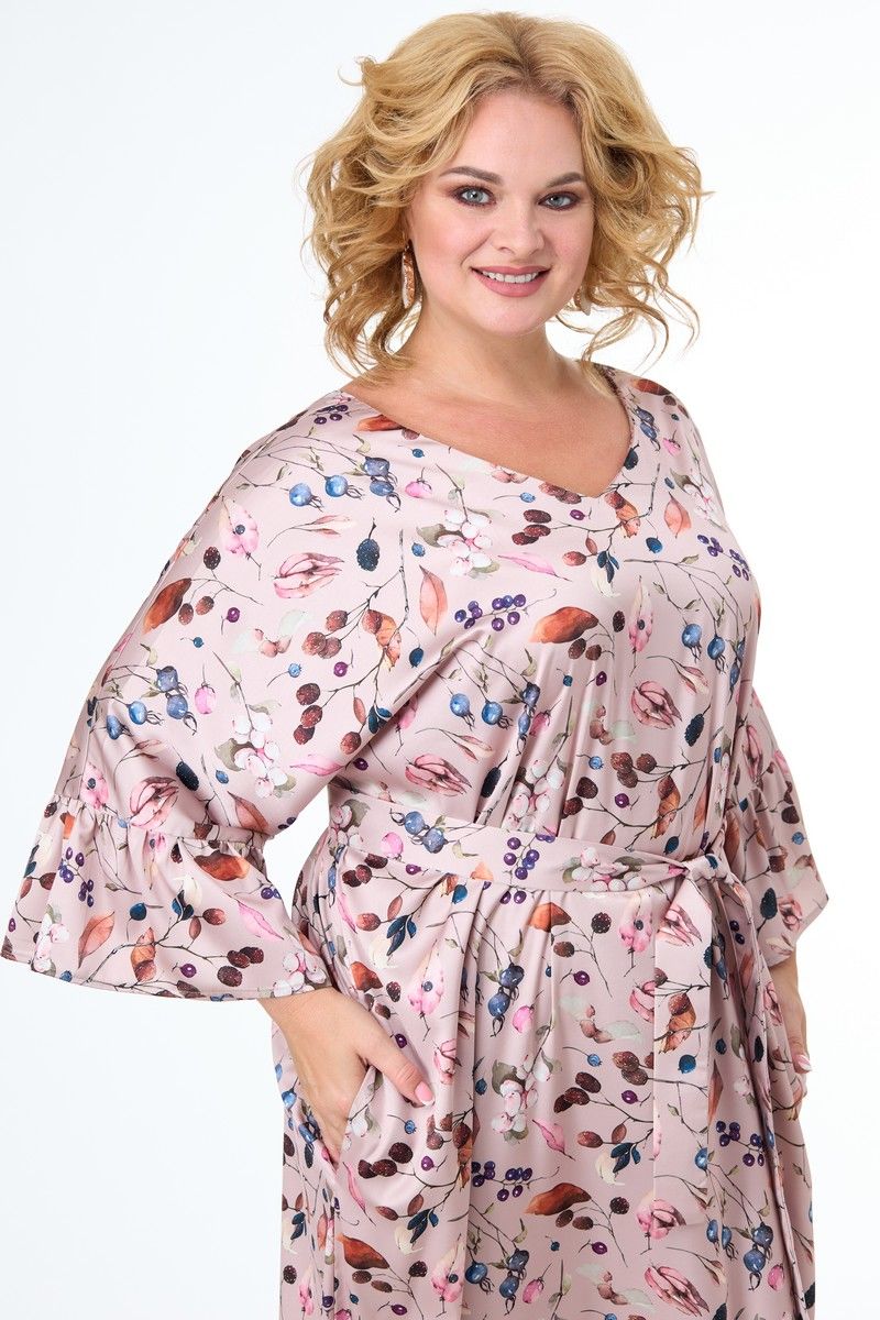 Платья Anelli 1071 розовый_армани