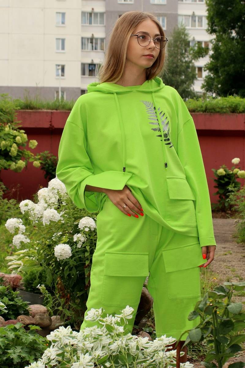 Джемперы Shymoda 208-21худи зеленый