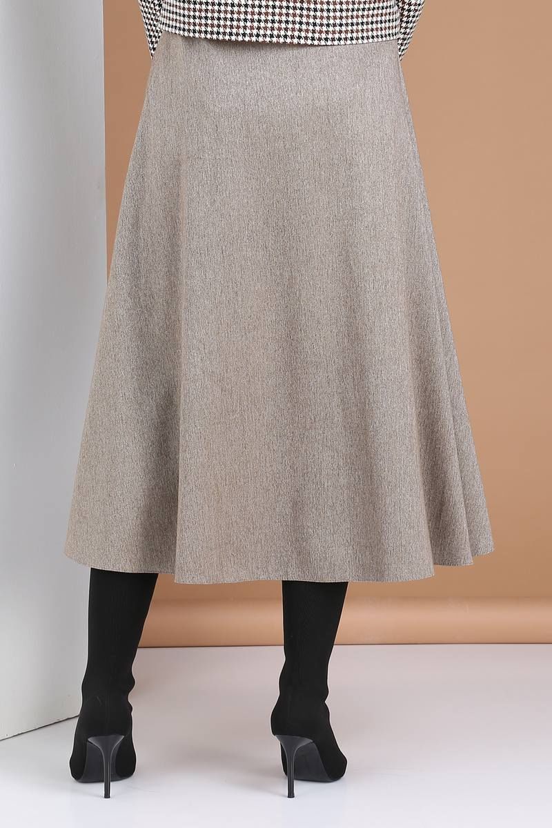 Юбки Viola Style 8109 серый_меланж