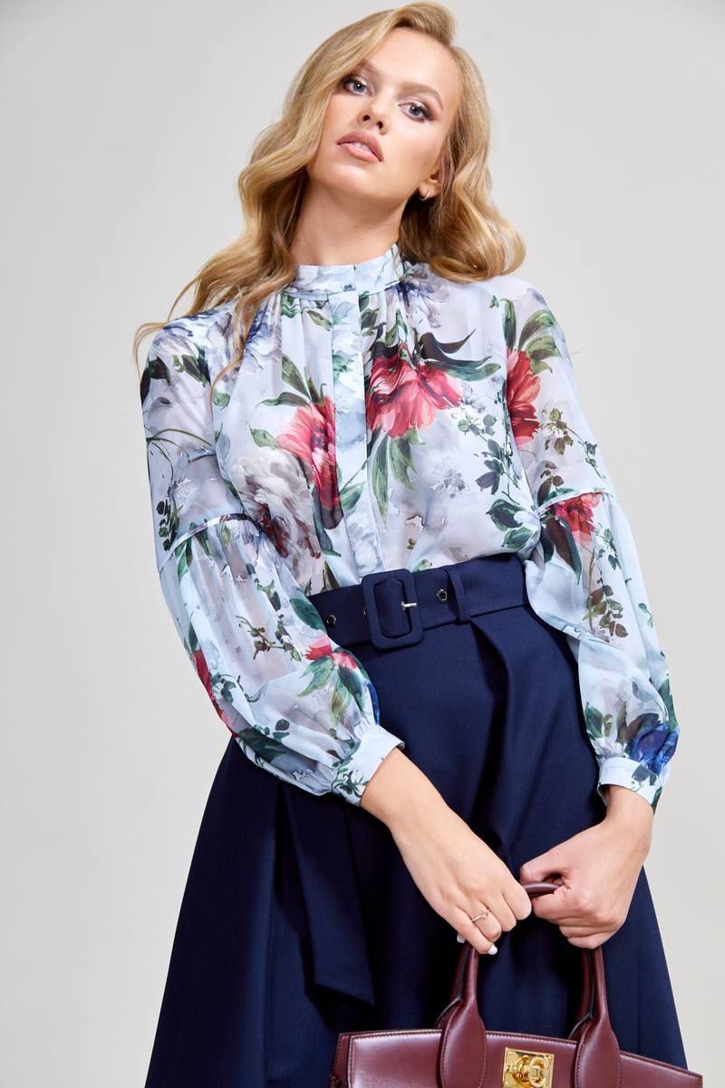 Юбки Teffi Style L-1595 синий