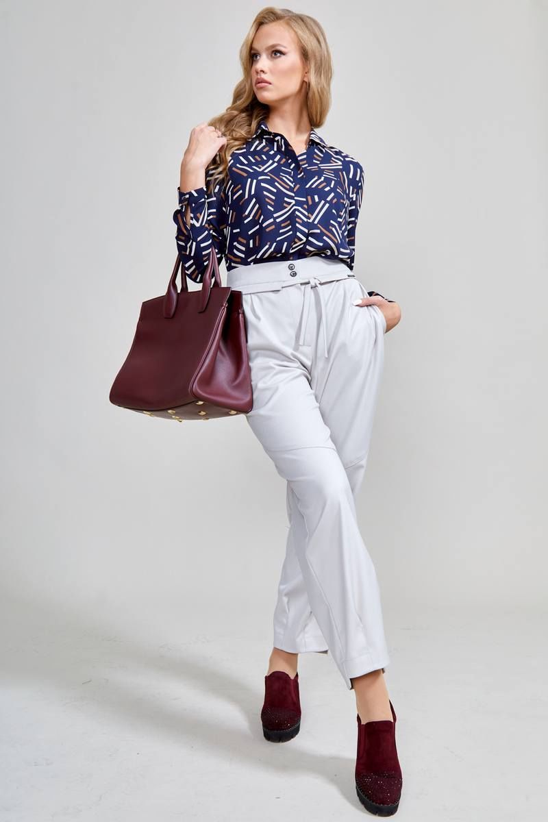 Блузы Teffi Style L-1596 синий