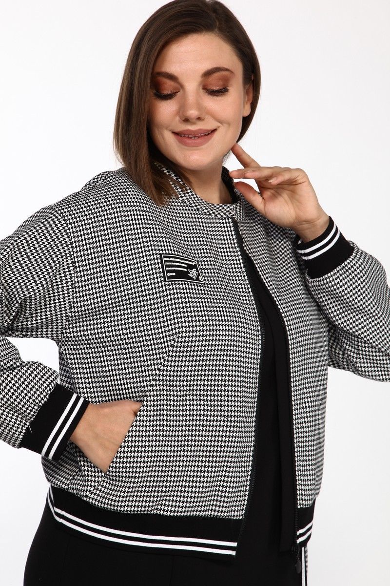 Плательный комплект Lady Style Classic 2385/1 серый-черный