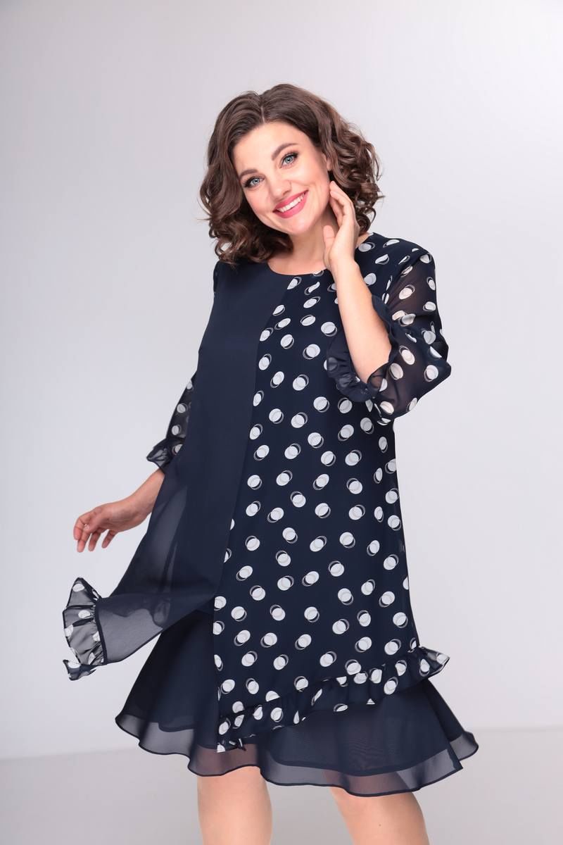 Платья Moda Versal П2358 т.синий
