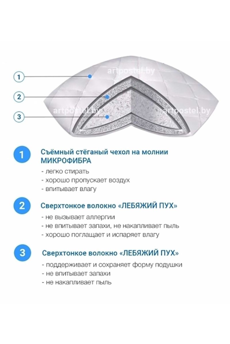 Подушки АРТПОСТЕЛЬ 1312