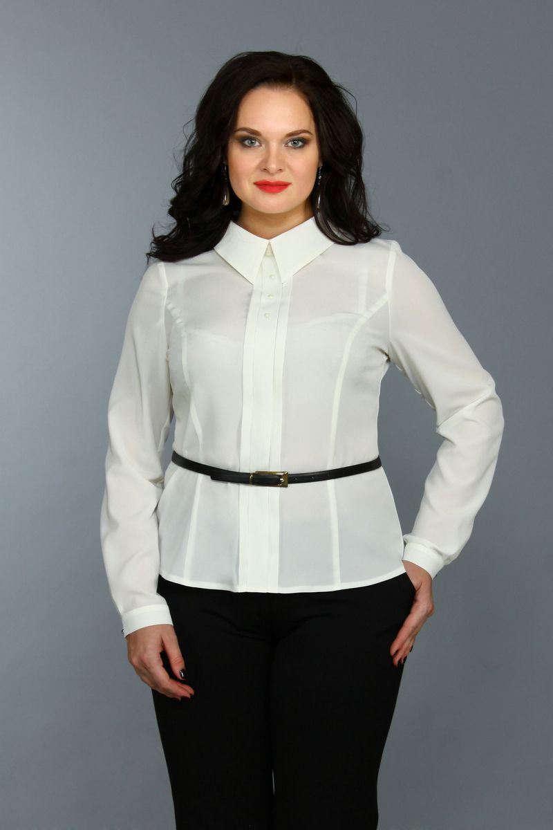 Блузы MIRSINA FASHION 1086 молочный