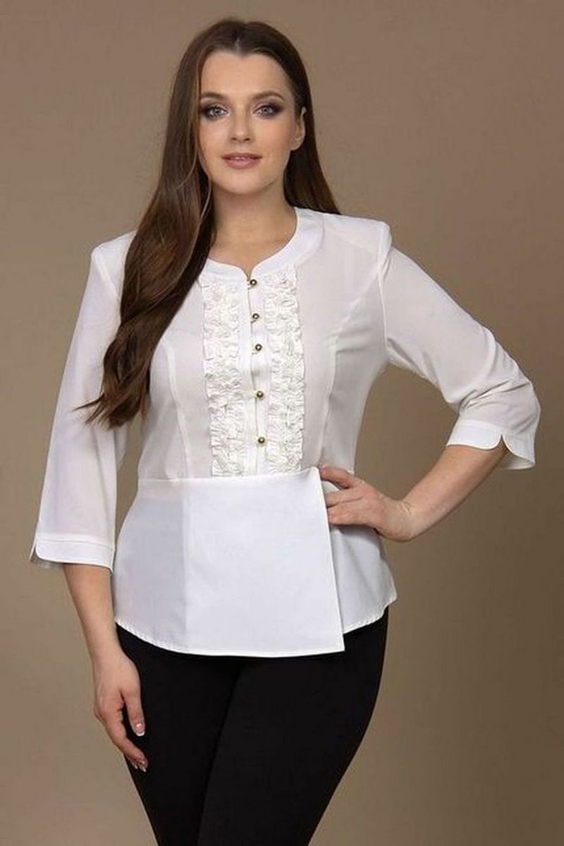 Блузы MIRSINA FASHION 1219 молочный