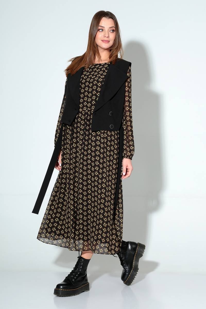 Плательный комплект Liona Style 813 мелкие_цветочки