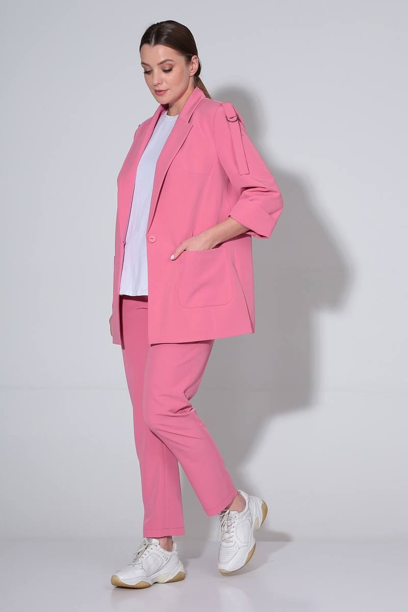 Брючный костюм Liona Style 823 розовый