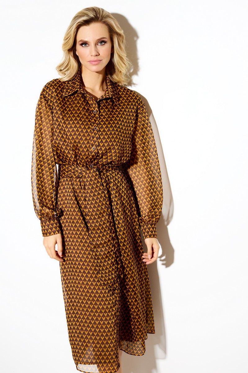 Платья DiLiaFashion 0585 коричневый