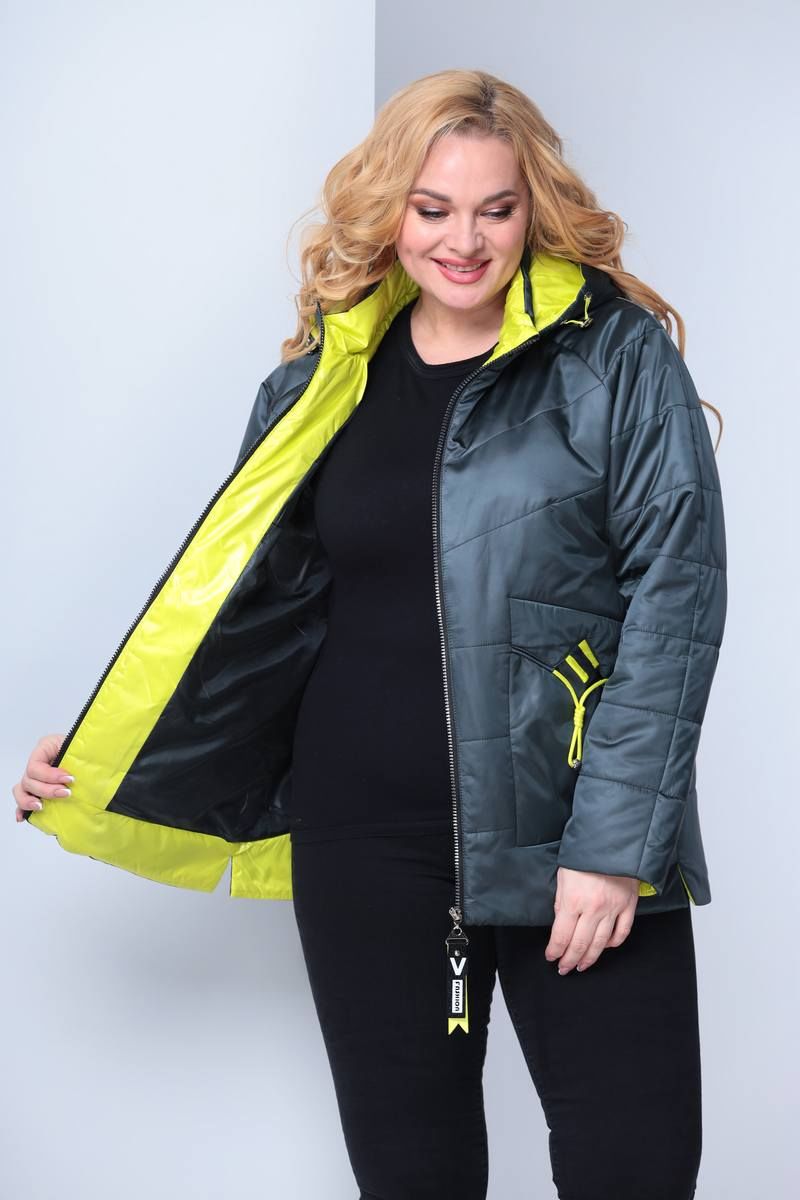 Женская куртка Shetti 2057-1 изумруд