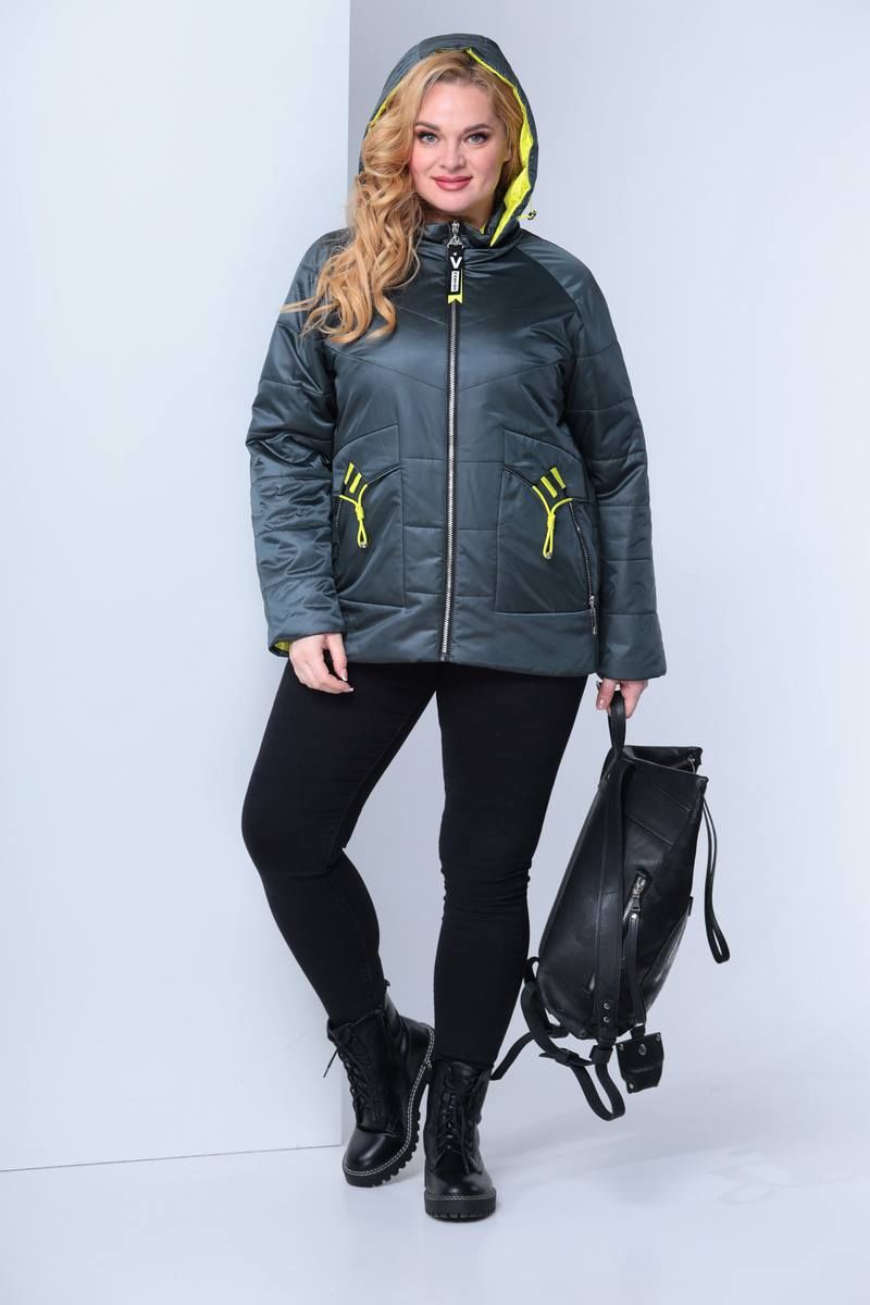 Женская куртка Shetti 2057-1 изумруд