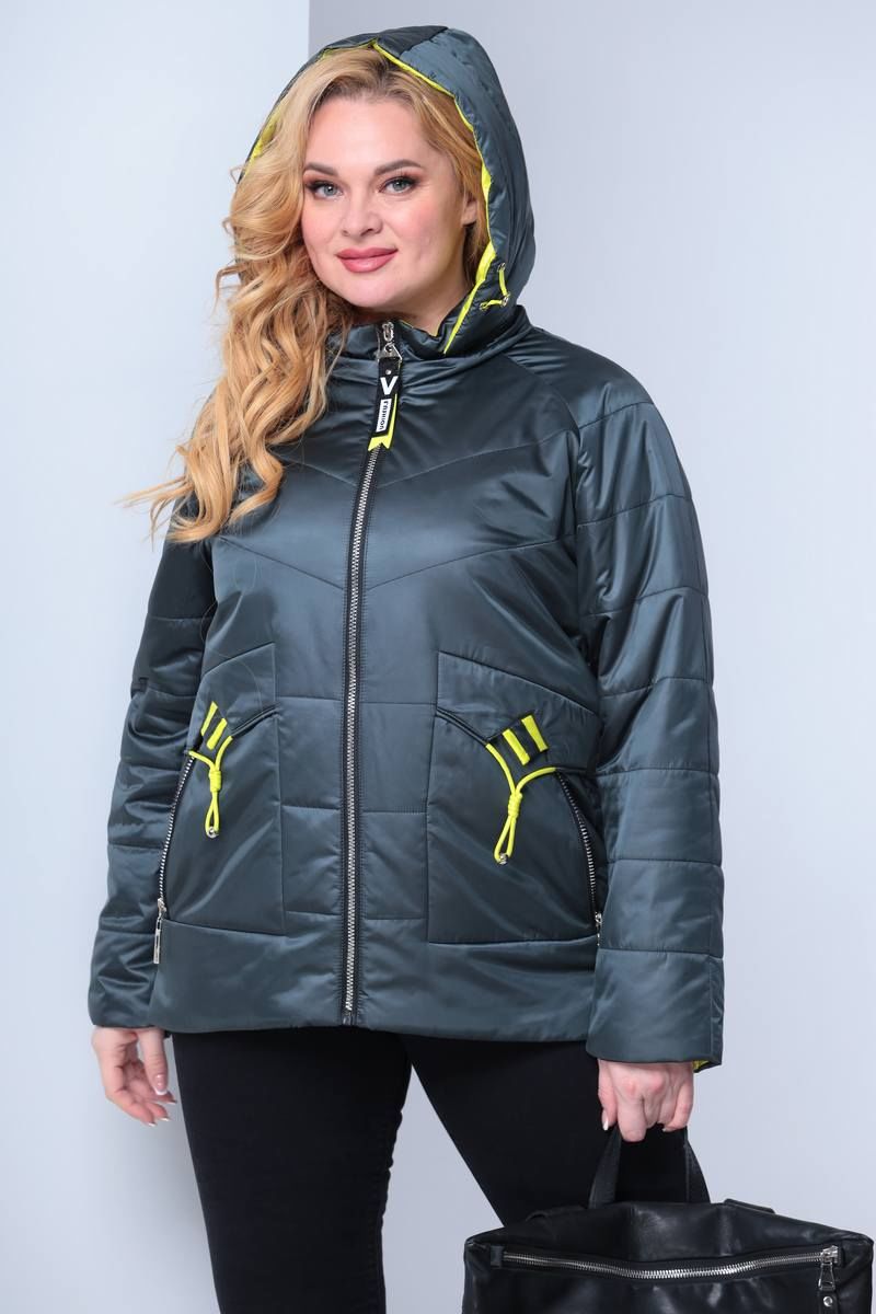 Женская куртка Shetti 2057-1 изумруд