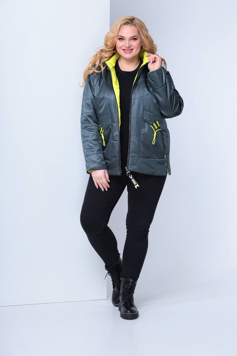 Женская куртка Shetti 2057-1 изумруд