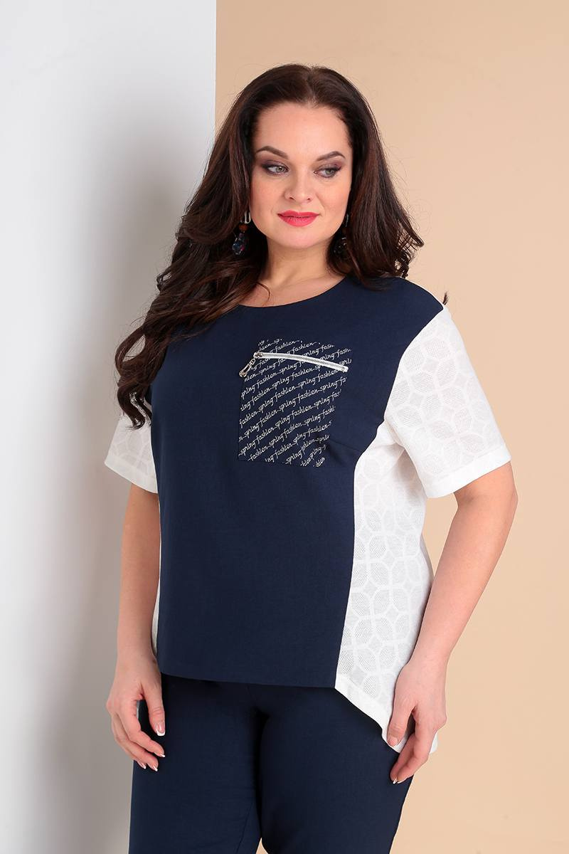Брючный комплект Liona Style 678 синий