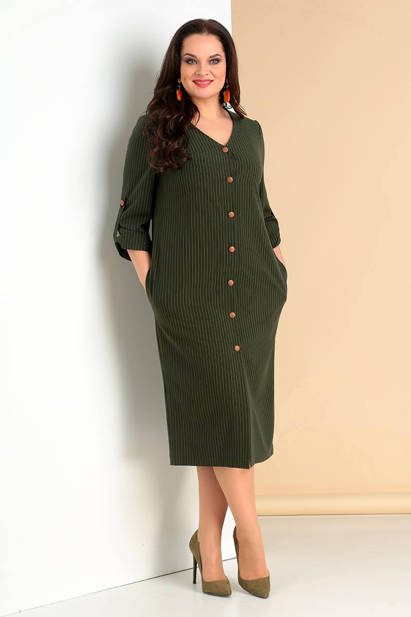 Платья Liona Style 684 хаки