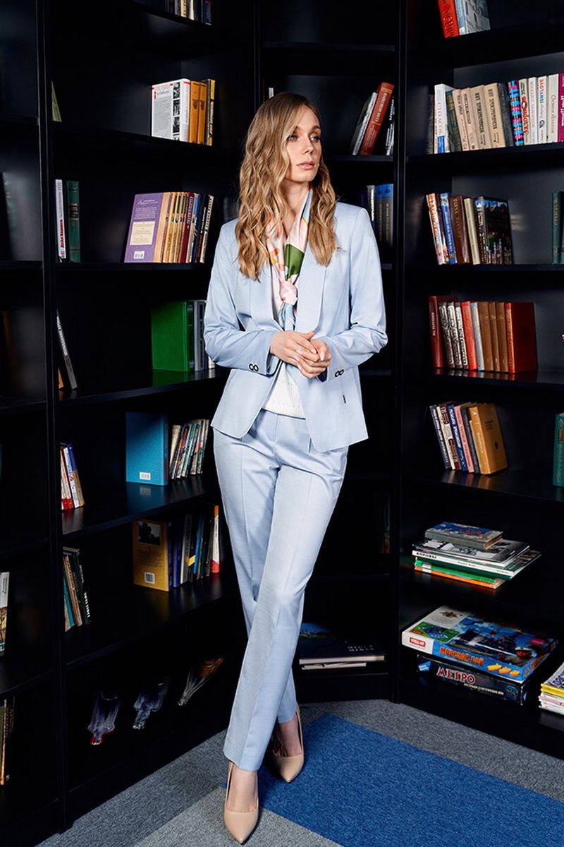 Брюки Nelva 3711 голубой