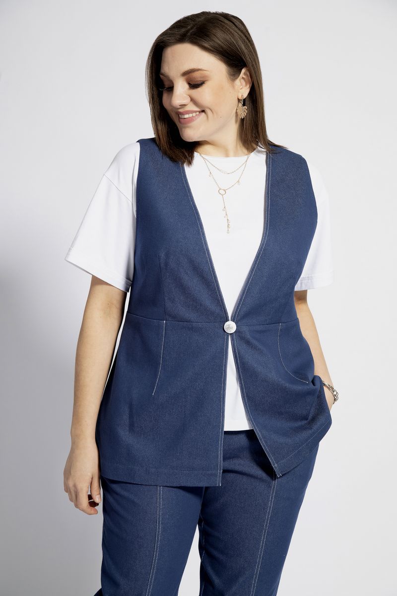 Жилеты BegiModa 7003 темно-синий