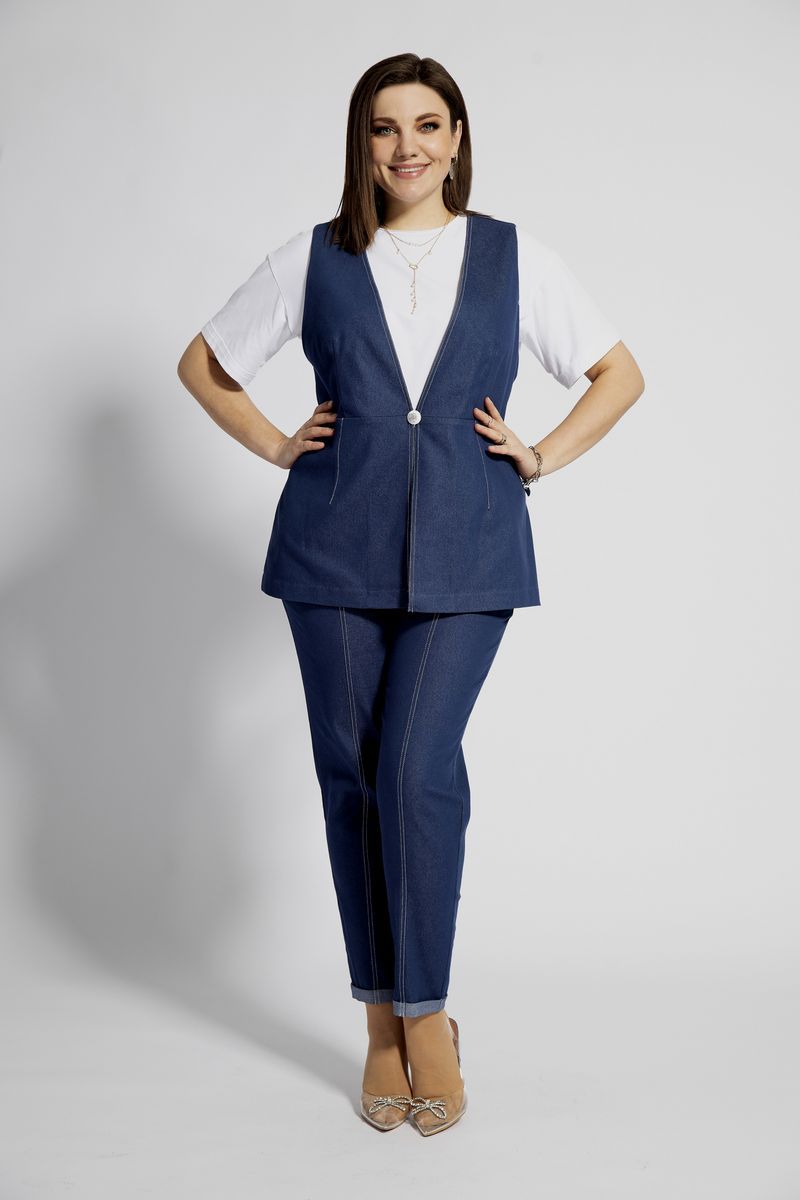 Жилеты BegiModa 7003 темно-синий