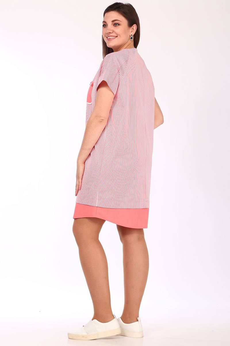 Платья Lady Style Classic 1398/1 розовые_тона