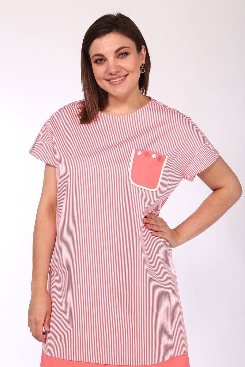Платья Lady Style Classic 1398/1 розовые_тона