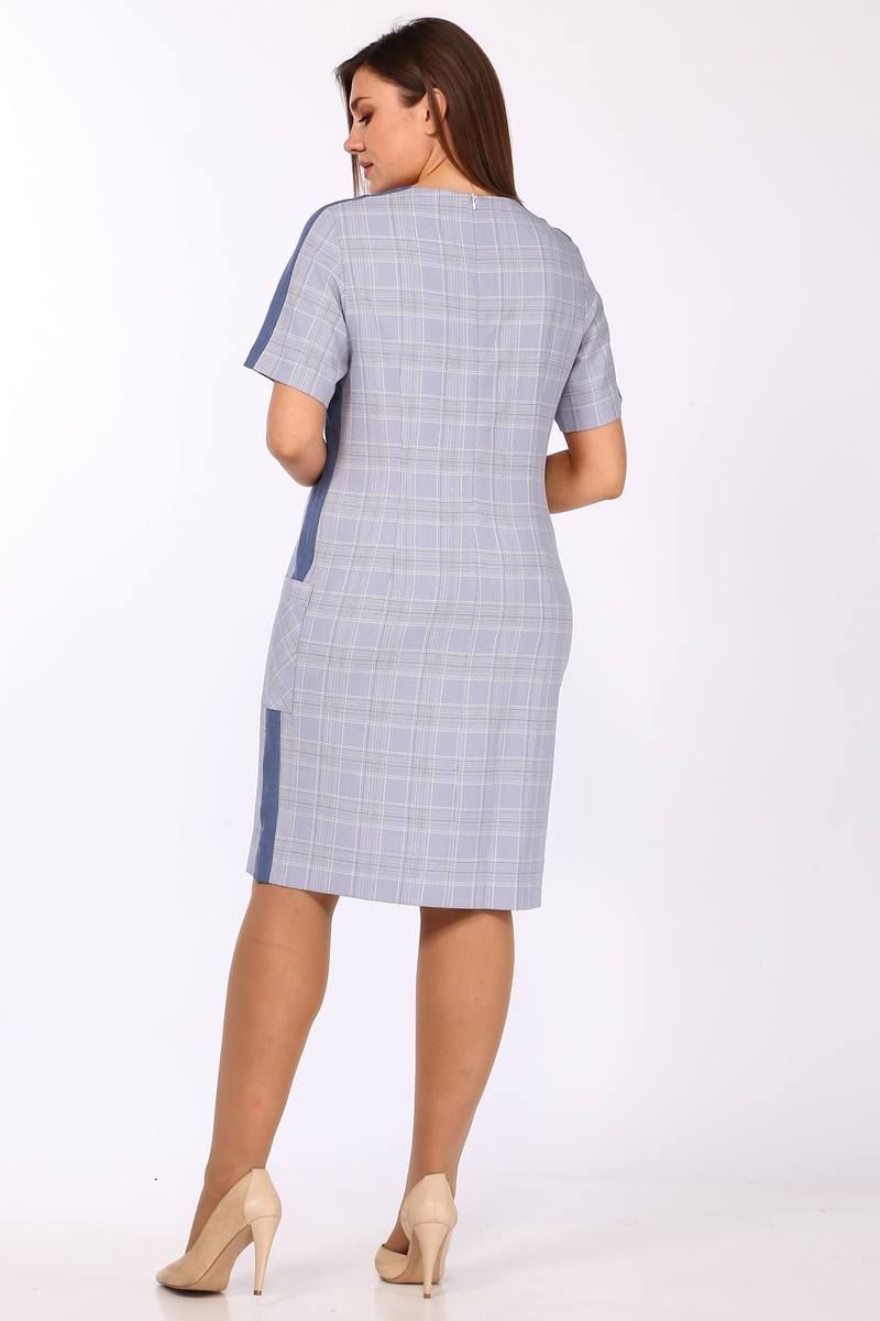 Платья Lady Style Classic 1487/2 синие_тона