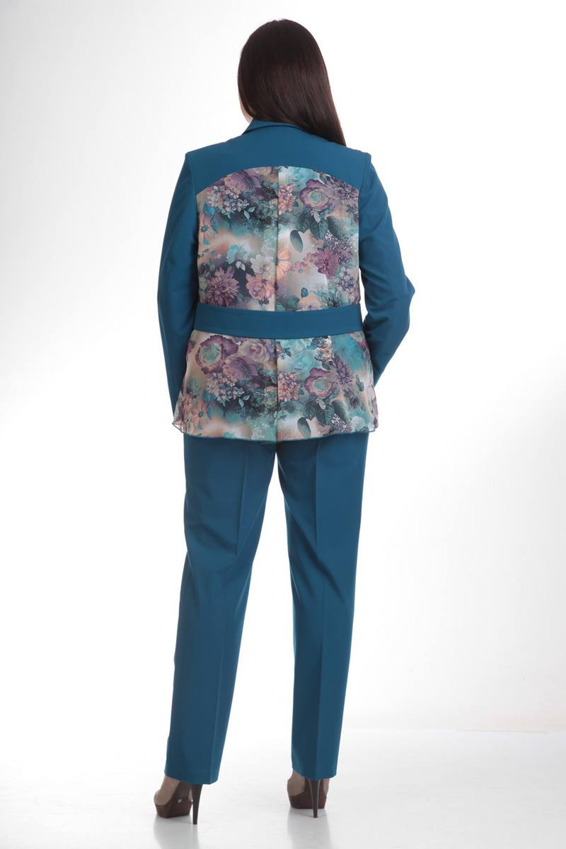 Брючный костюм Liona Style 493 бирюза