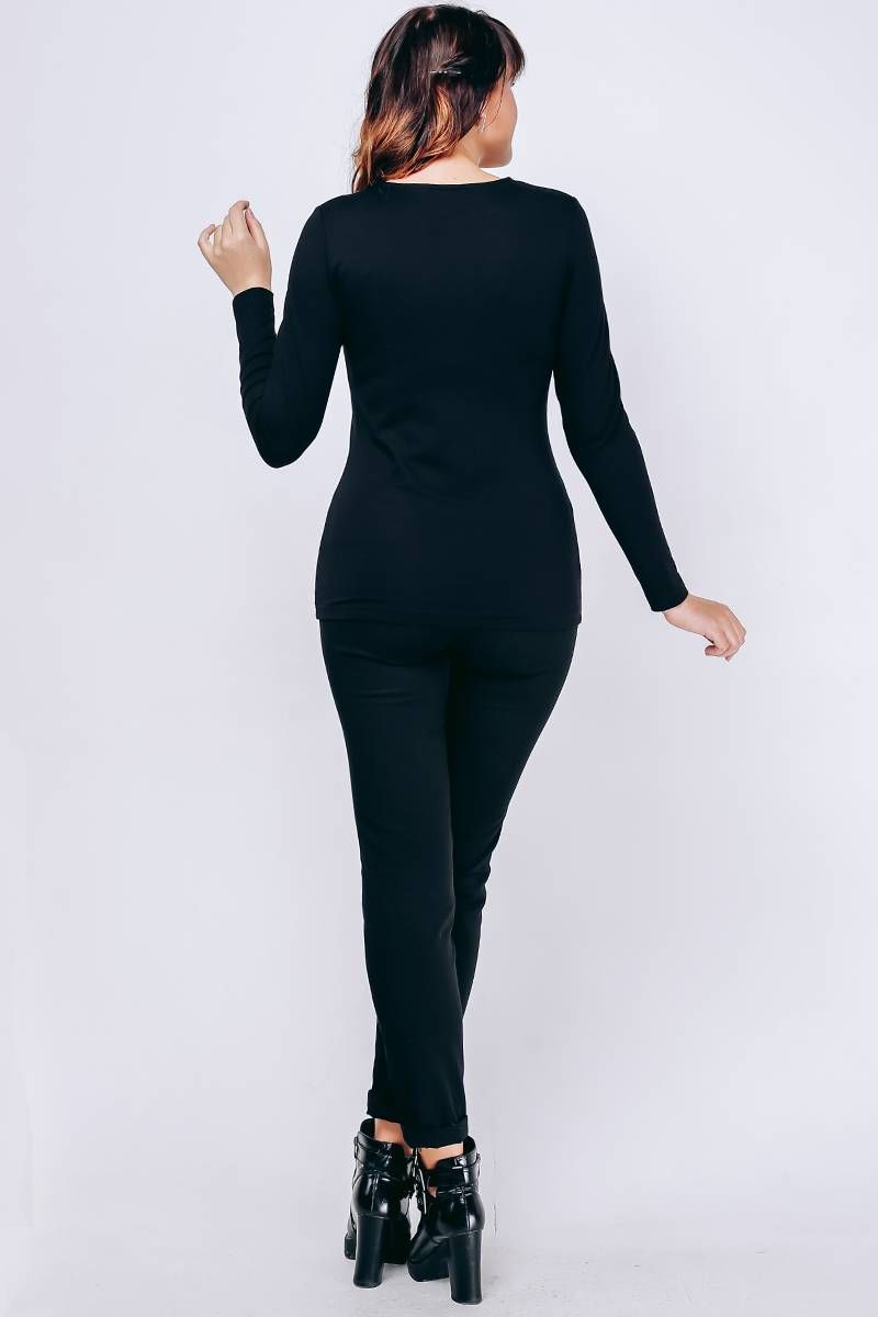 Джемперы La rouge 31081 черный-(геометрия)