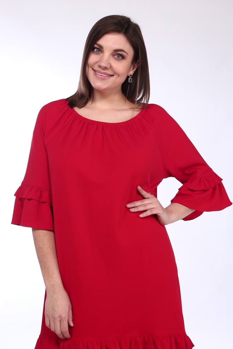 Платья Lady Style Classic 1294/2 красные_тона