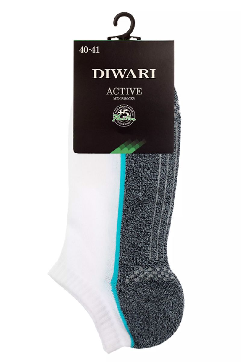 Носки и гетры Conte Elegant DIWARI_ACTIVE_ультракороткие_044 белый-джинс