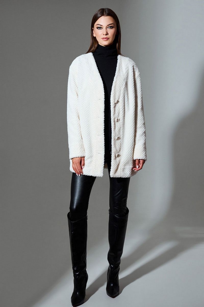 Кардиганы DiLiaFashion 0639 кремовый