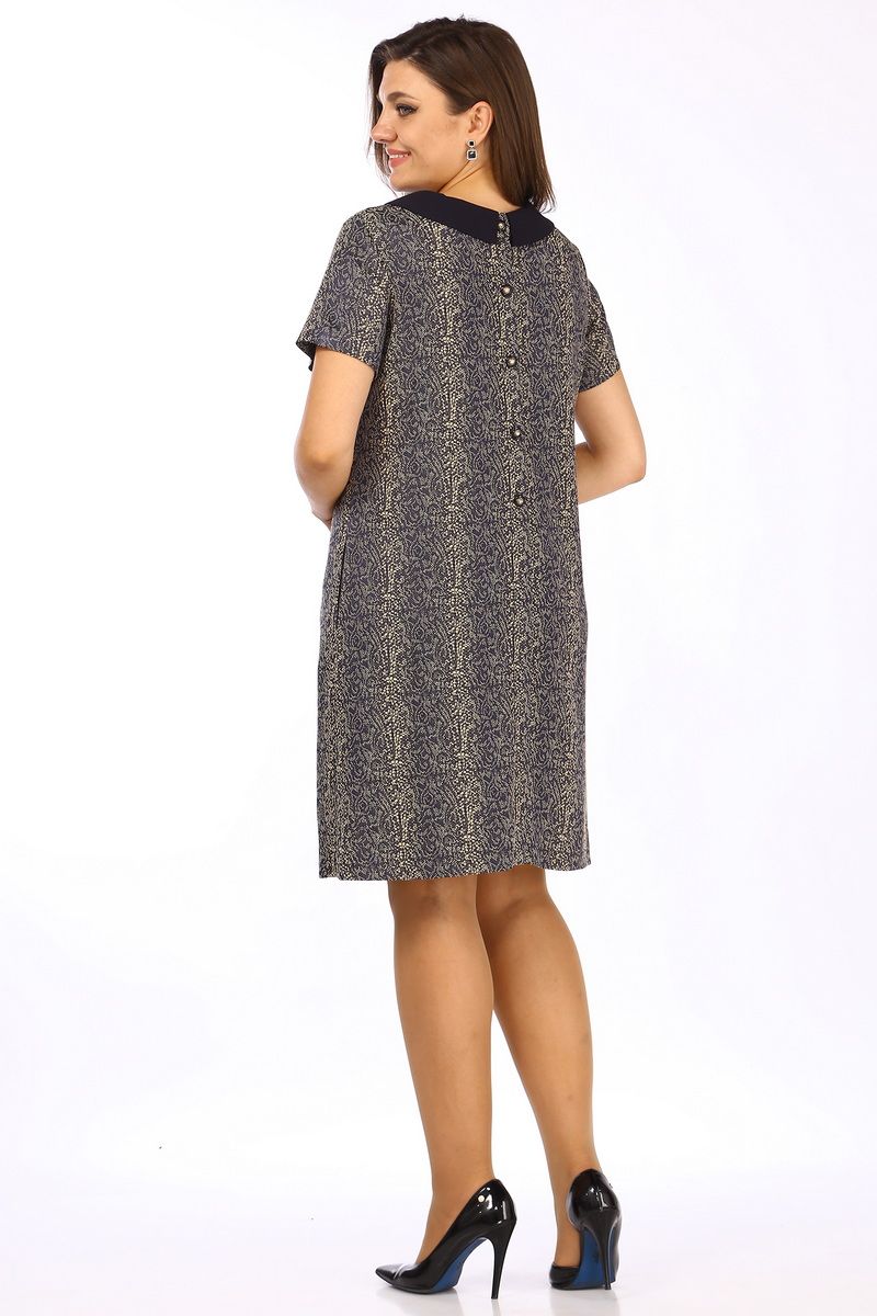 Платья Lady Style Classic 1749/5 синий_беж