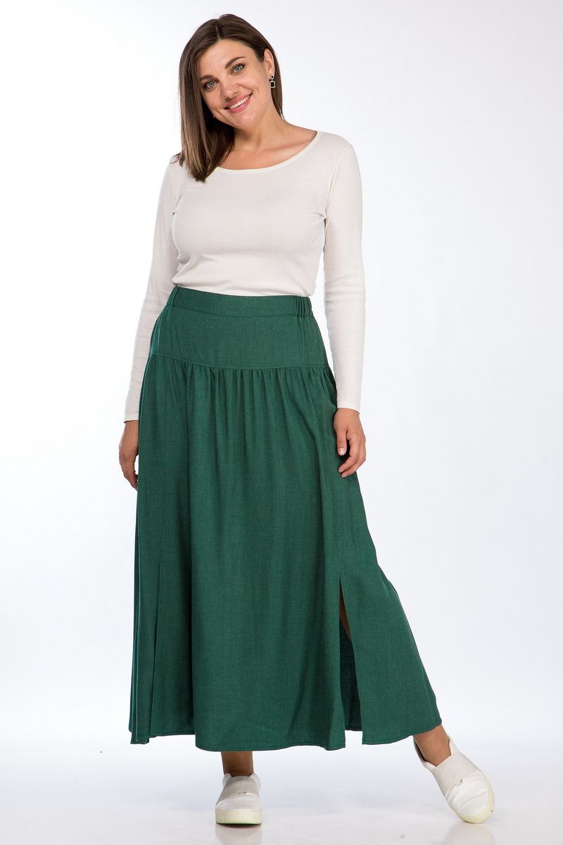 Юбки Lady Style Classic 2582 изумрудно-зеленый