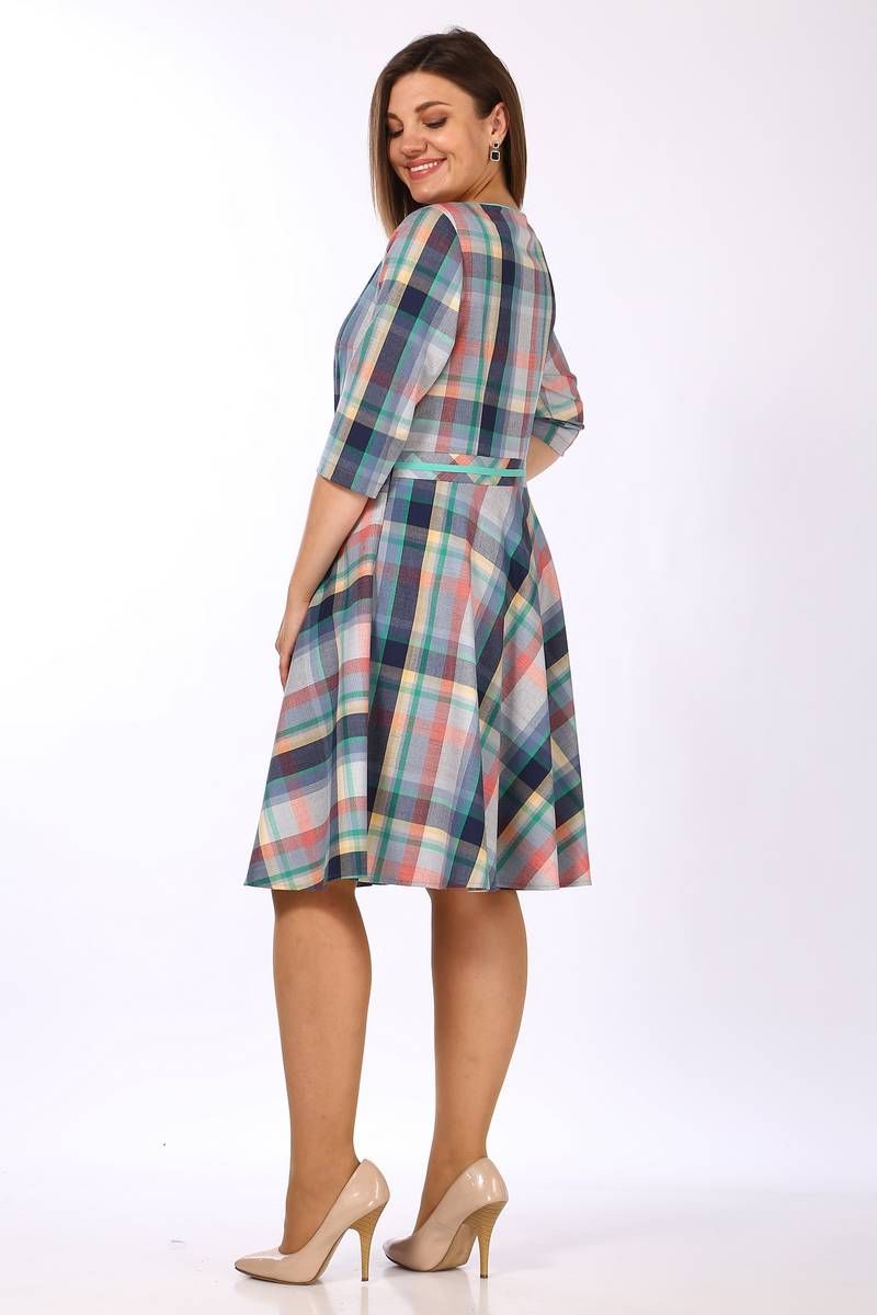 Платья Lady Style Classic 580 мультиколор_"Клетка"