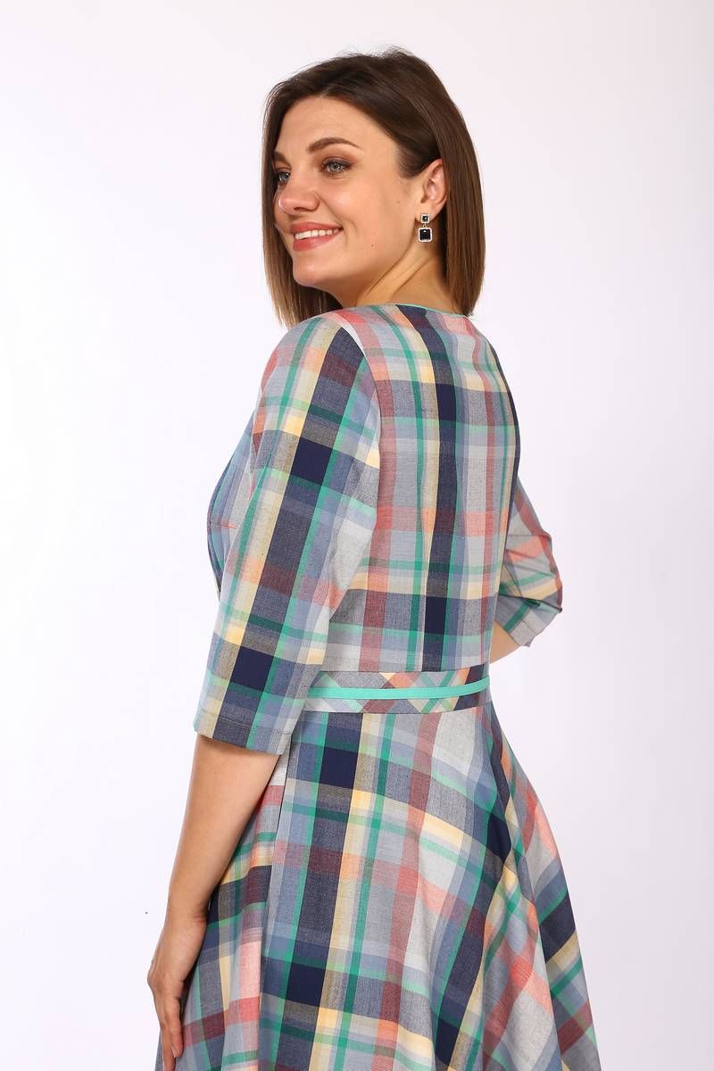 Платья Lady Style Classic 580 мультиколор_"Клетка"