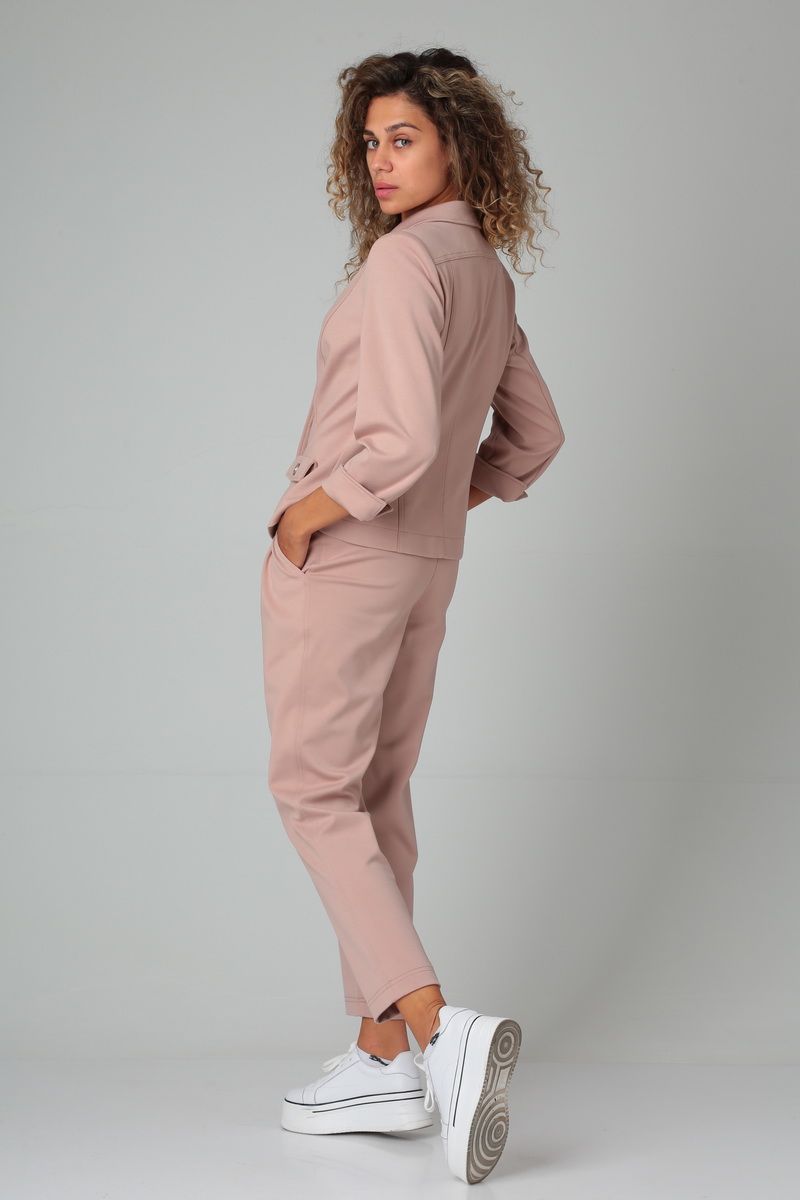 Брючный костюм DOGGI 2848 пудра