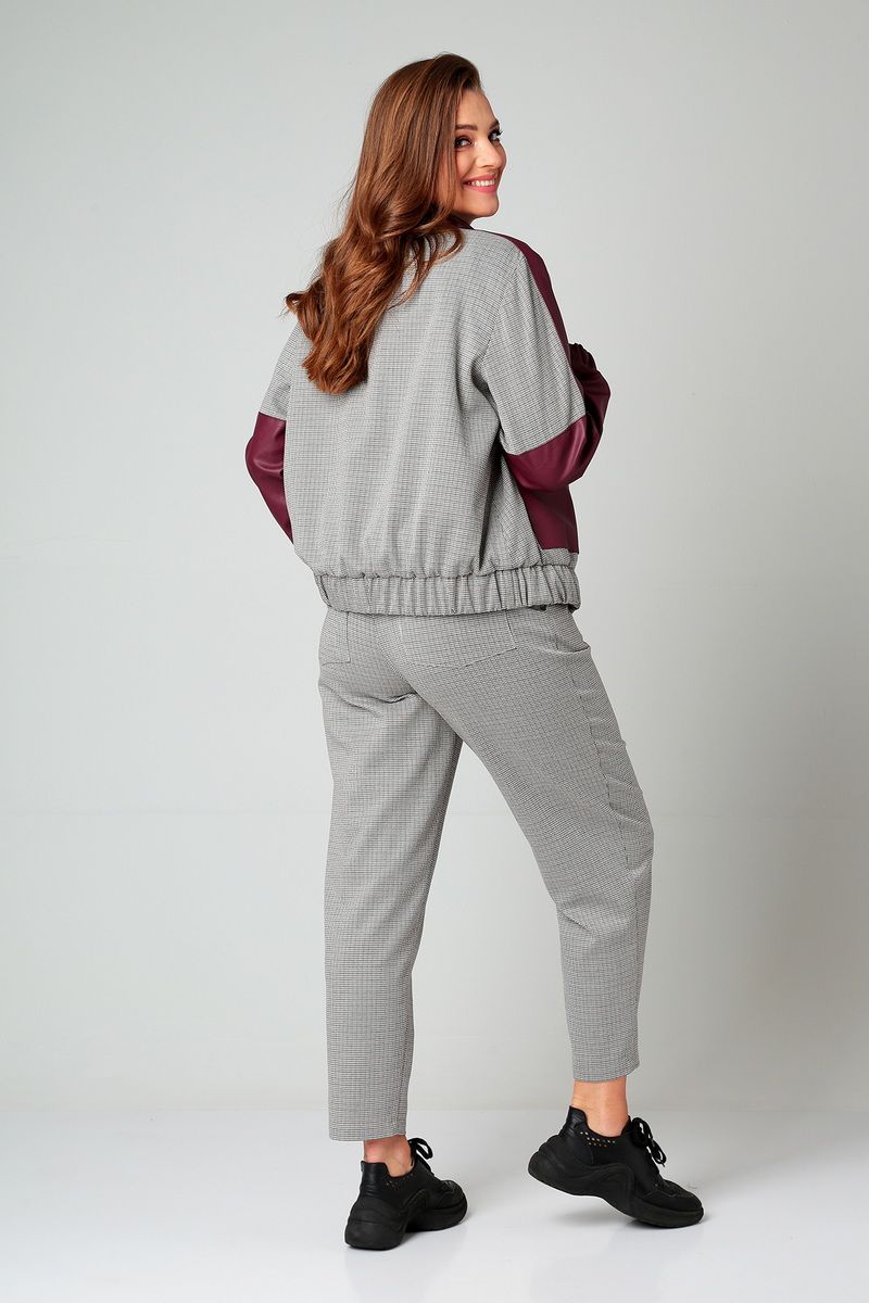 Брючный комплект Liona Style 855 бордо
