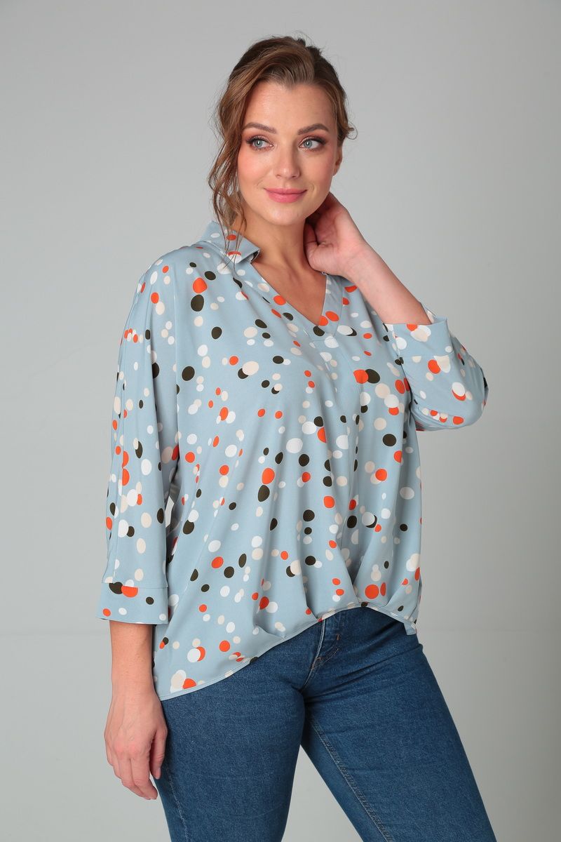 Блузы Modema м.535 голубой