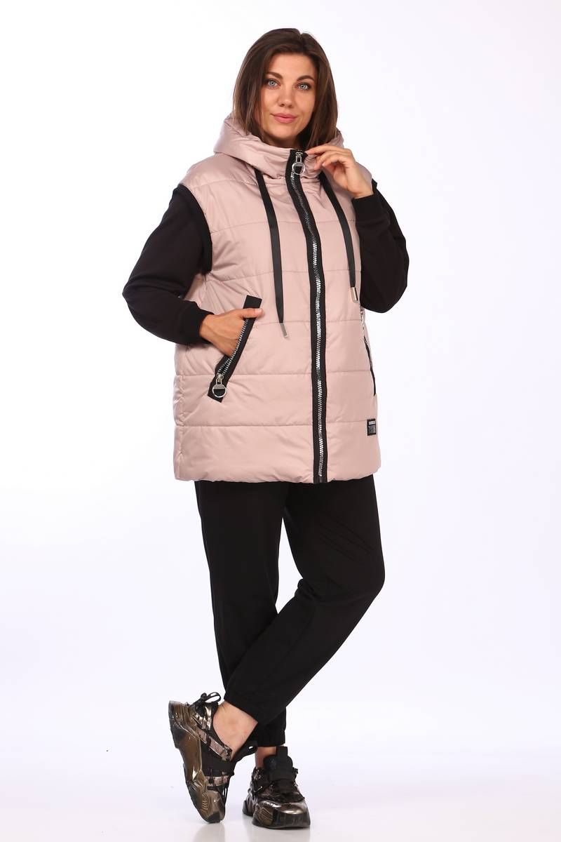 Брючный комплект Lady Secret 2858 пудра+черный