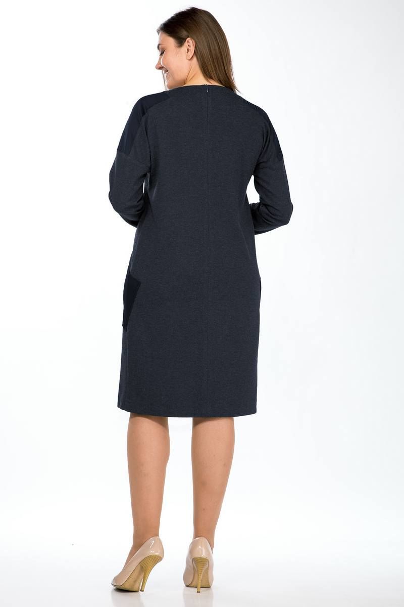 Платья Lady Style Classic 1473/5 синие_тона