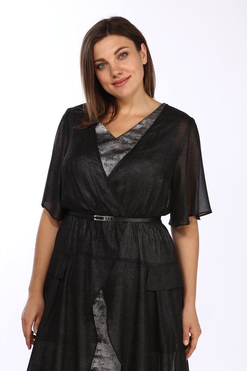 Плательный комплект Lady Style Classic 1875/1 черный_с_серым
