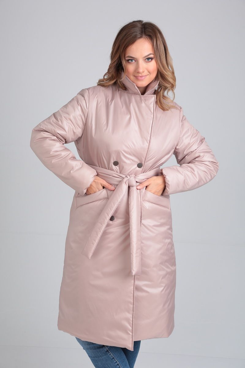 Женское пальто Modema м.1039/2 бежевый