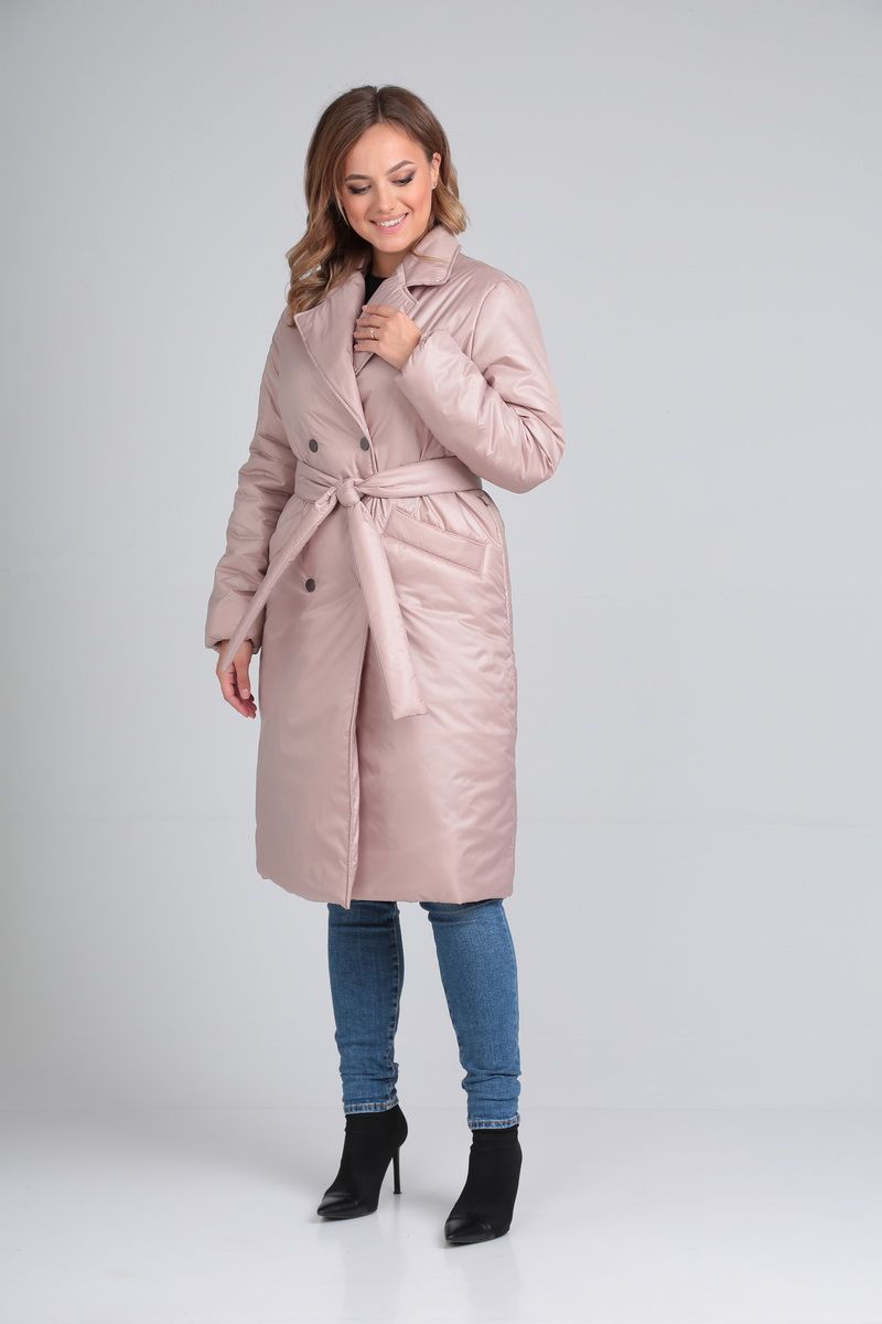 Женское пальто Modema м.1039/2 бежевый