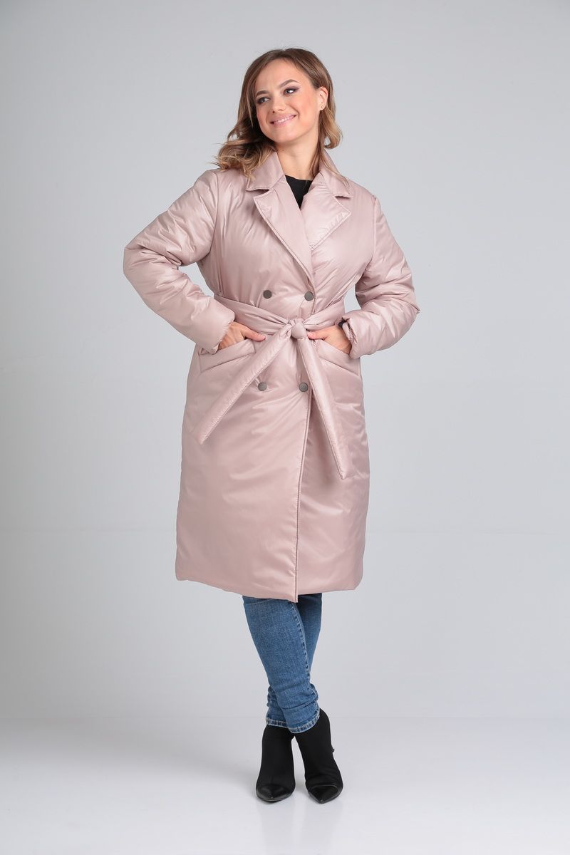 Женское пальто Modema м.1039/2 бежевый