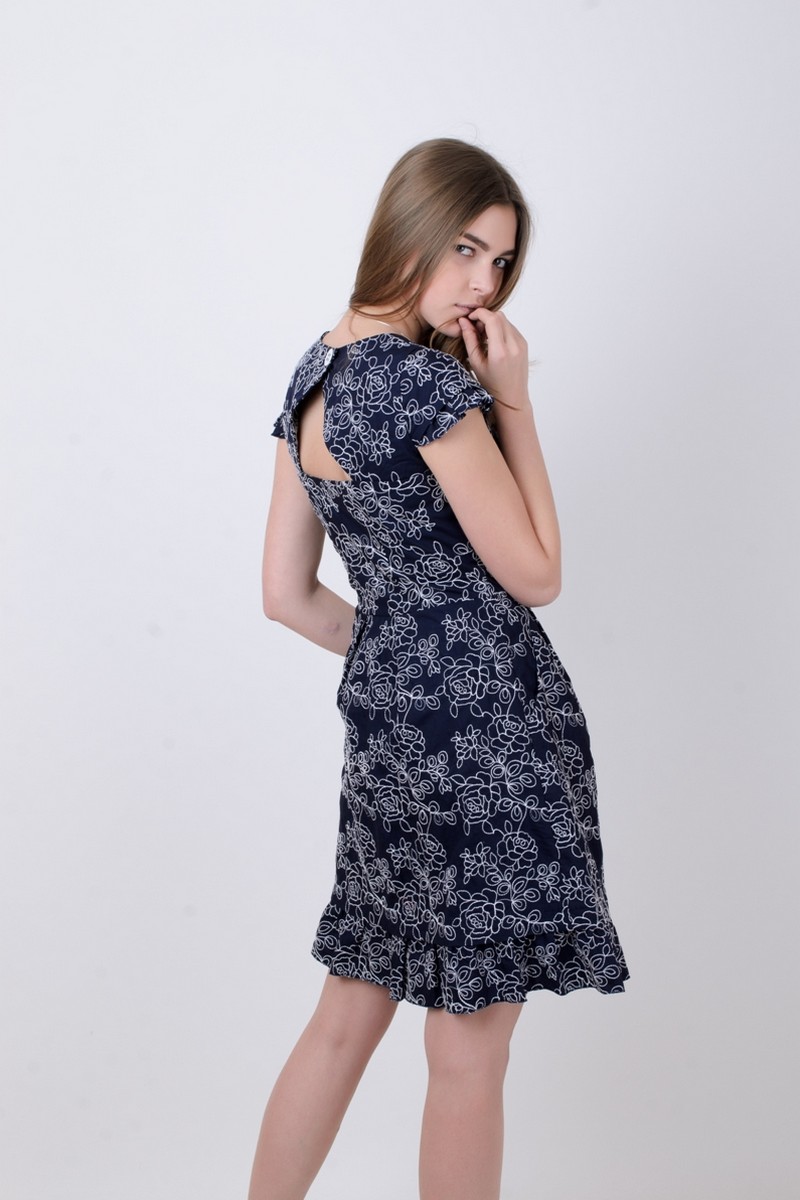 Платье Mita ЖМ722 цветы