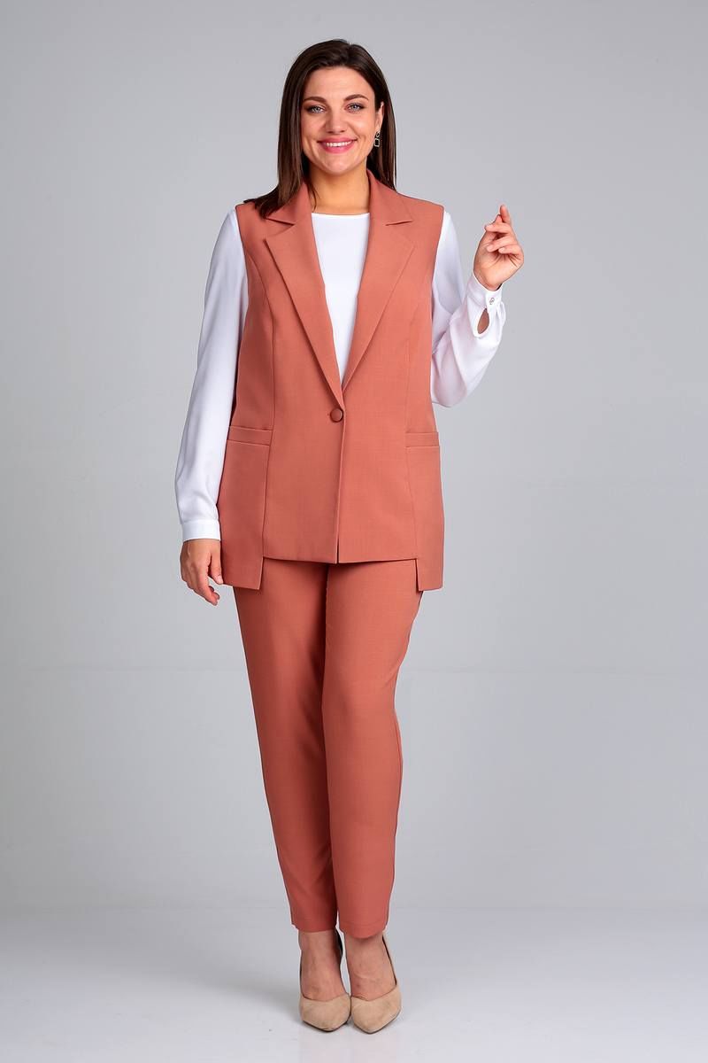 Брючный комплект Liona Style 859 терракот